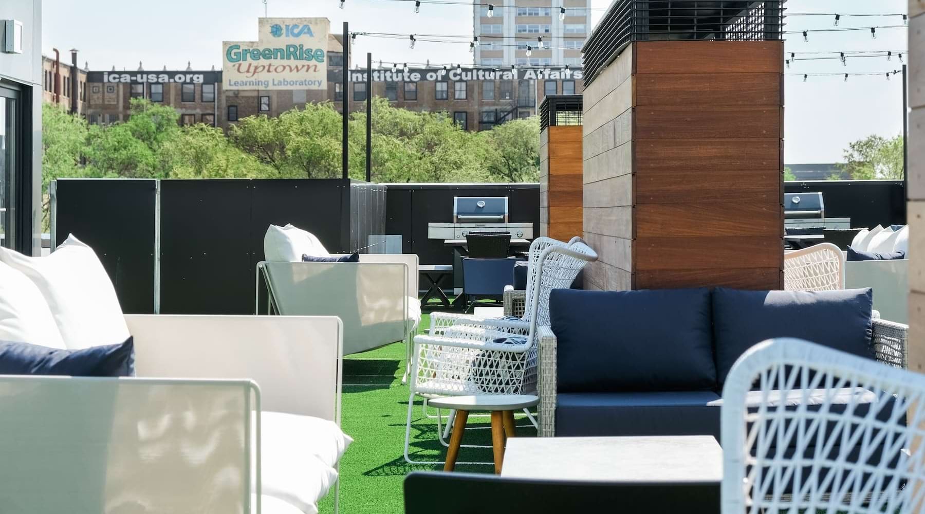Vibrant Community in a Vibrant City outdoor lounge and seating area
