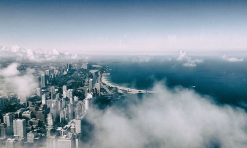 Chicago skyline with lake view - 1 bedroom apartment in uptown chicago Chicago skyline with lake view - 1 bedroom apartment in uptown chicago