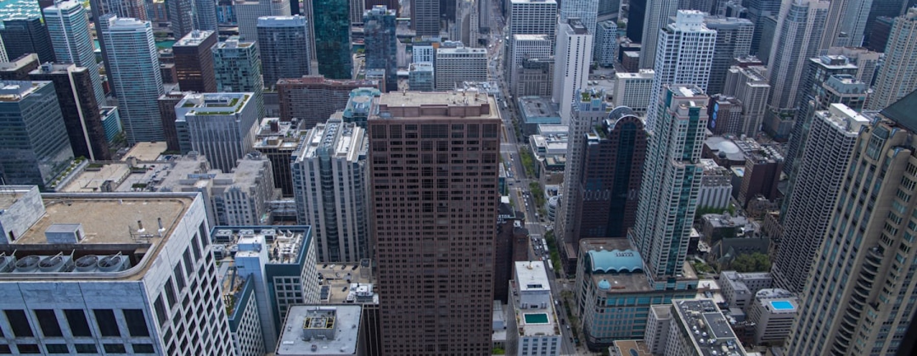 Chicago skyline view from apartment - chicago apartment view